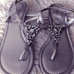 Jeweled sandals